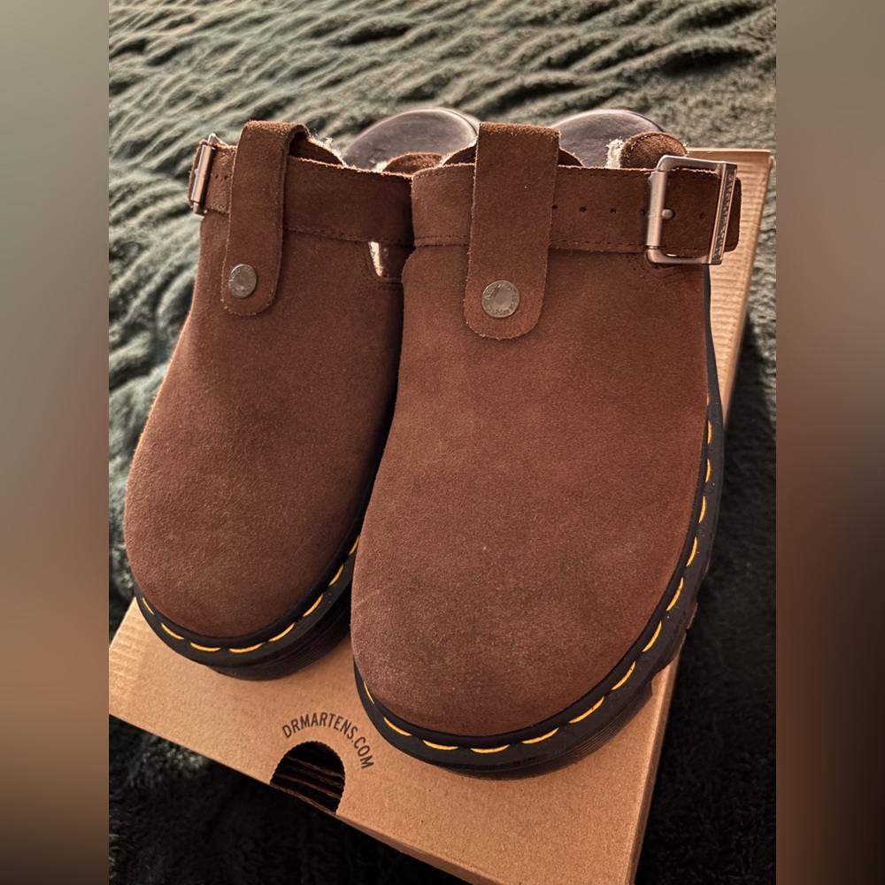 Dr. Martens Brown Mule Shoes